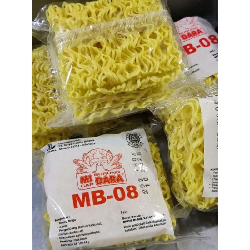 

MIE TELOR/MIE/MIEBURUNGDARA/MIESEBLAK/TOPINGSEBLAK/ISI 5 PCS