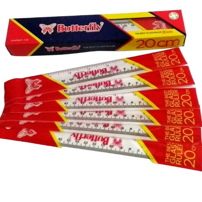 

Penggaris buterfly ukuran 20cm