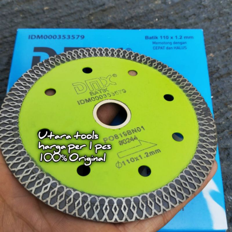 Mata Gerinda Potong 4 inch DMX Batik Turbo Pisau Potong Keramik / Granit