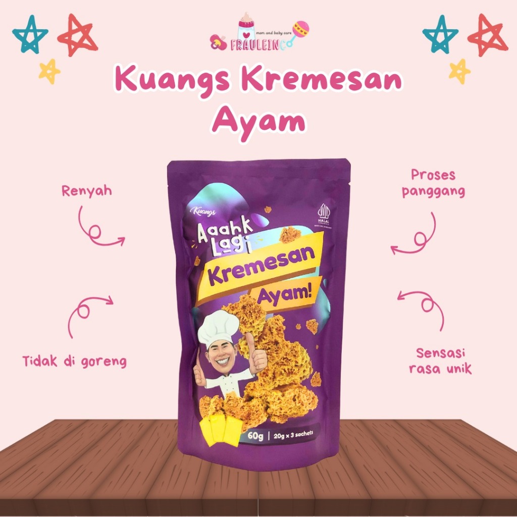 

*FRAULEINCO* KUANGS TERI OVEN/ABON IKAN TENGGIRI/BRAMBANG OVEN/KREMESAN AYAM/ KERIPIK IKAN TENGIRI- TERI MPASI ANAK