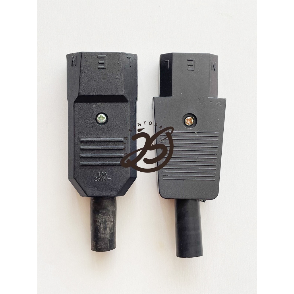 JACK COVER POWER KOMPUTER SOCKET 10A 250V POWER KOMPUTER BUNTUT SOCKET AC MALE FEMALE PC ups