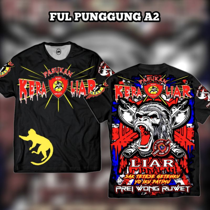 kaos pasker liar original ikspi kera sakti kaos distro disain terbaru pasker liar IKSPI Kera Sakti F