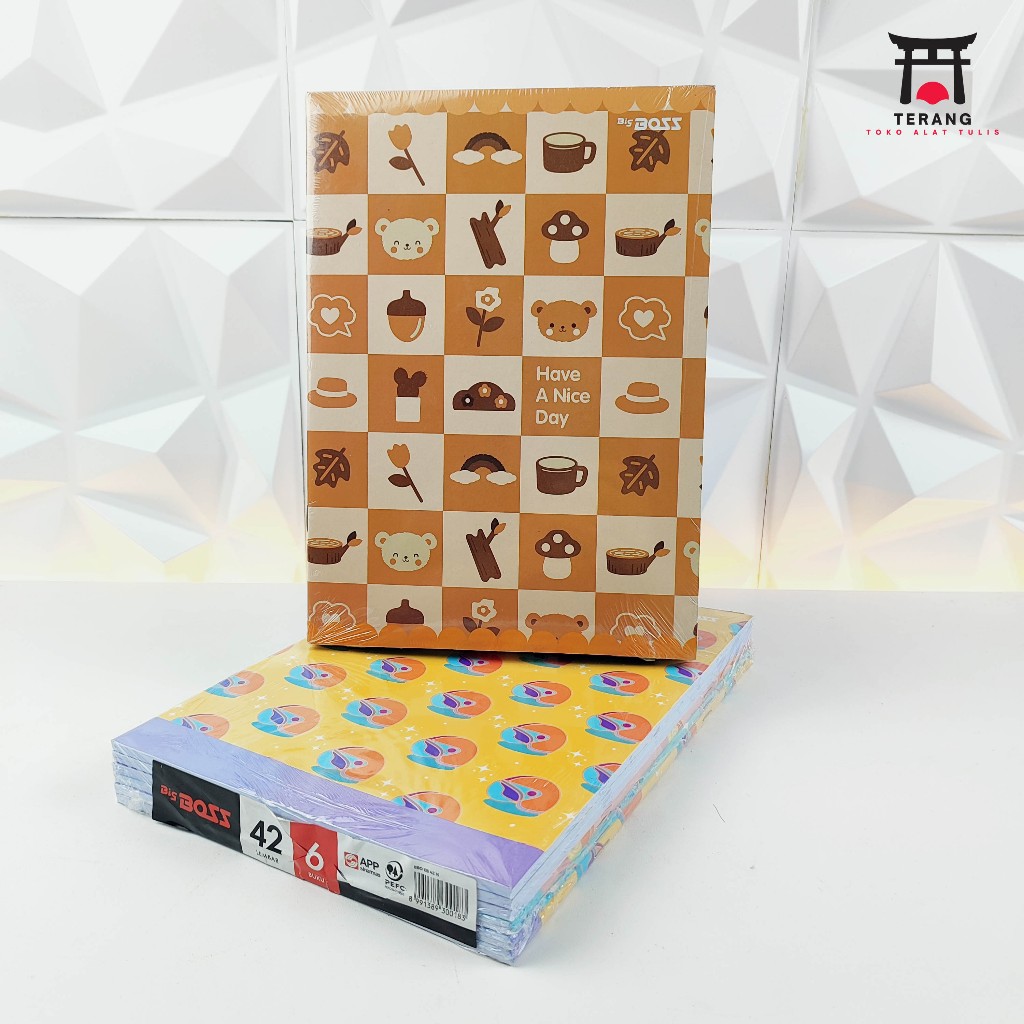 

1Pak Buku Tulis Sekolah Big Boss 42Lembar 6 Buku
