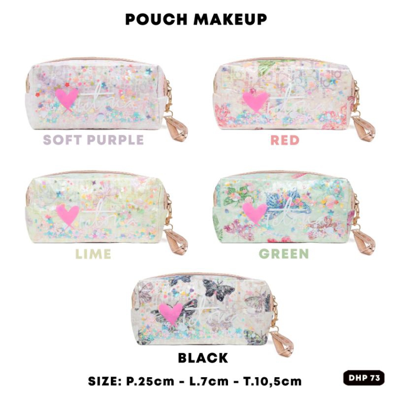 

pencil case // Dhp73 pouch multifungsi serbaguna // pouch makeup tempat pensil wanita import lucu