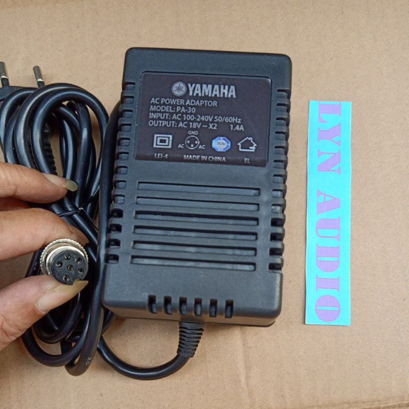 ADAPTOR YAMAHA PA30 1,4A 6 PIN UNTUK MIXER BARANG IMPOR