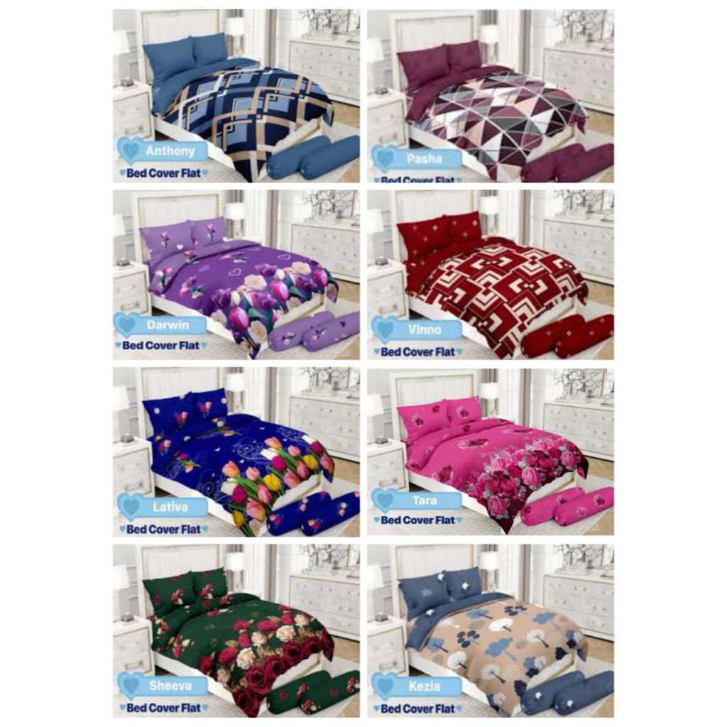 BEDCOVER EMILIA BONITA 180 X 200 (Sprei Flat)
