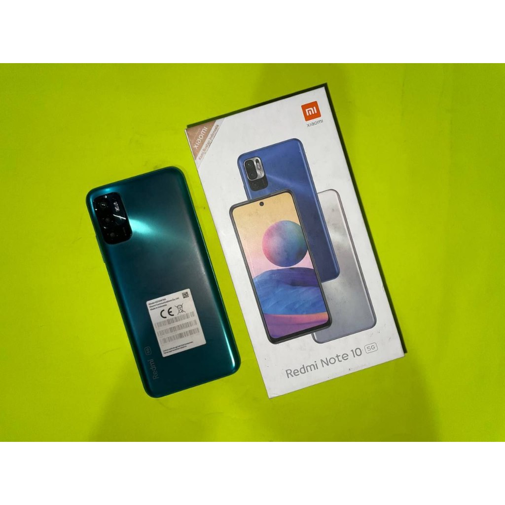 XIAOMI REDMI NOTE 10 5G 4/128GB SECOND FULLSET LENGKAP MULUS