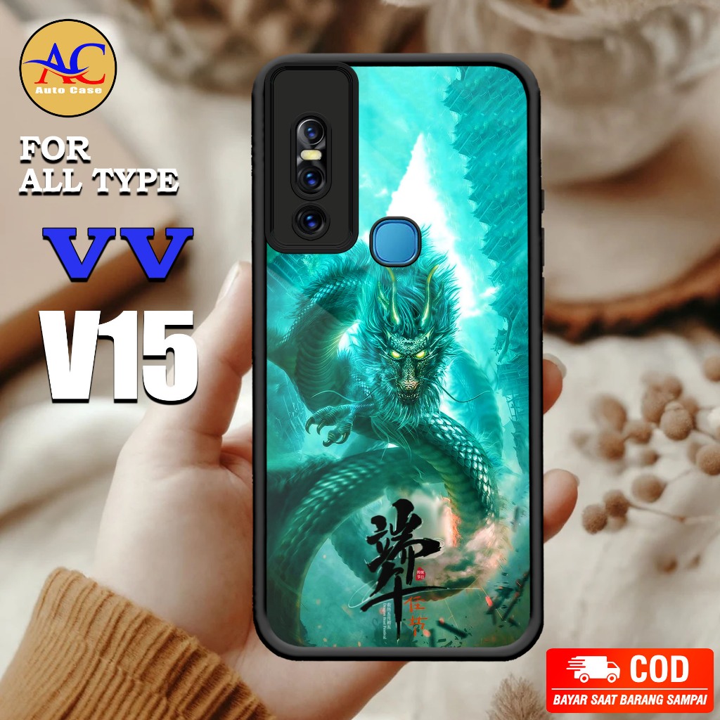 Case VIVO V15 Auto Case Motif [ NAGA ] Case Hp Glossy Casing Hape Hardcase Case Keren BISA COD