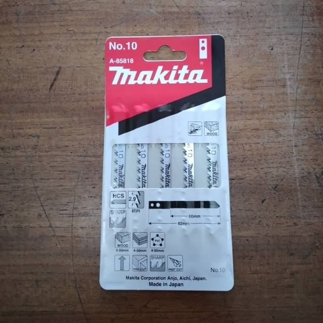 MAKITA MATA JIGSAW NO.10 GERGAJI KAYU TRIPLEK A-85818