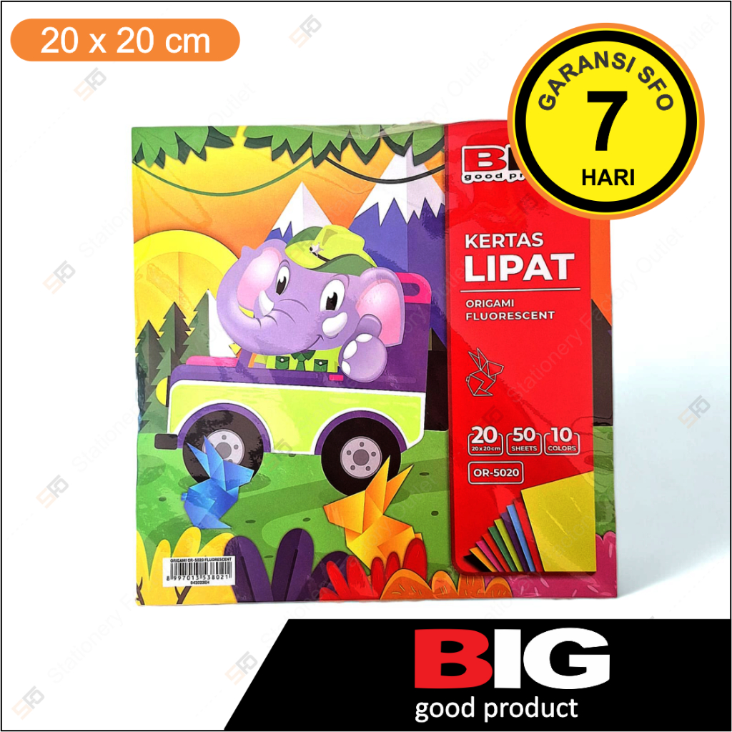 

Kertas Origami Big 20 x 20 cm - Isi 50 Lembar