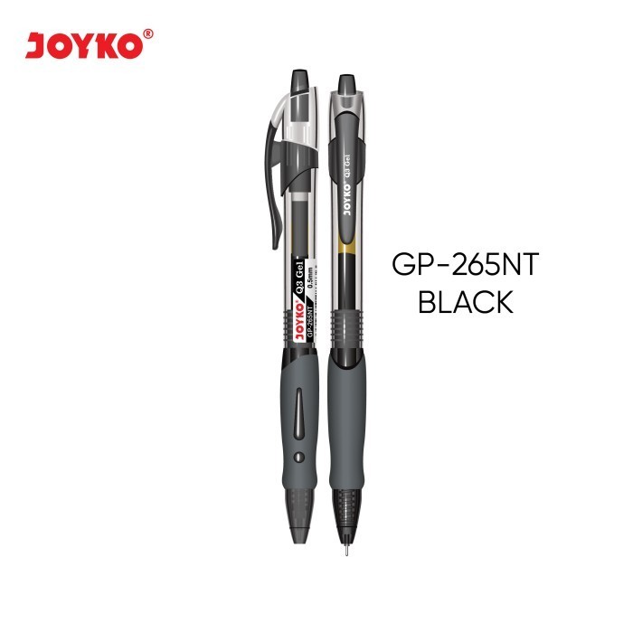 

Pulpen Pen Pena Joyko Q-Gel GP-265 Hitam Biru Merah Lusin (12 Pcs)
