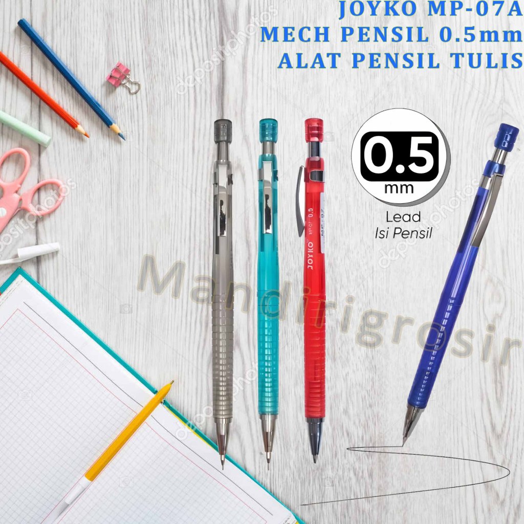 

Mech Pencil 0.5mm * Joyko * Alat Pensil tulis * MP-07 & MP-07A