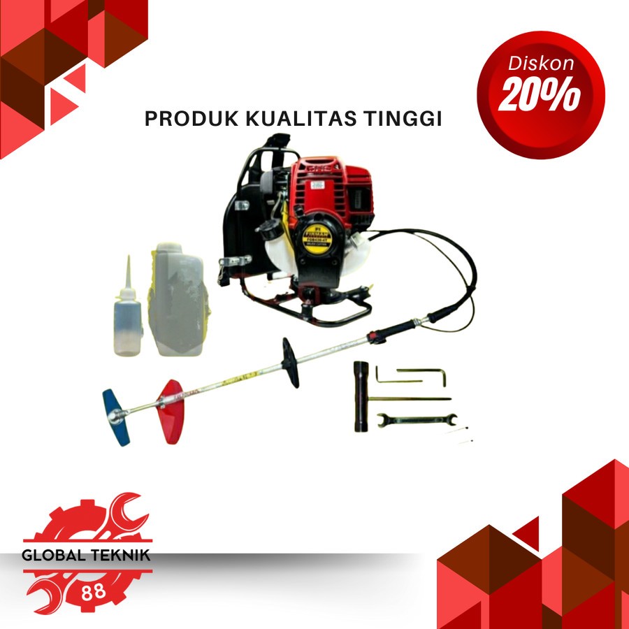 Mesin Potong Rumput Firman 4 Tak FGB 438 Bensin Brush Cutter FGB438(USA)
