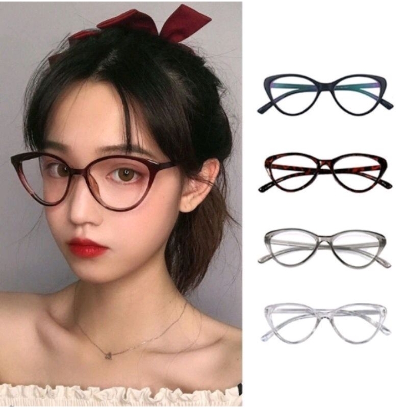 kacamata cat eye model Korea