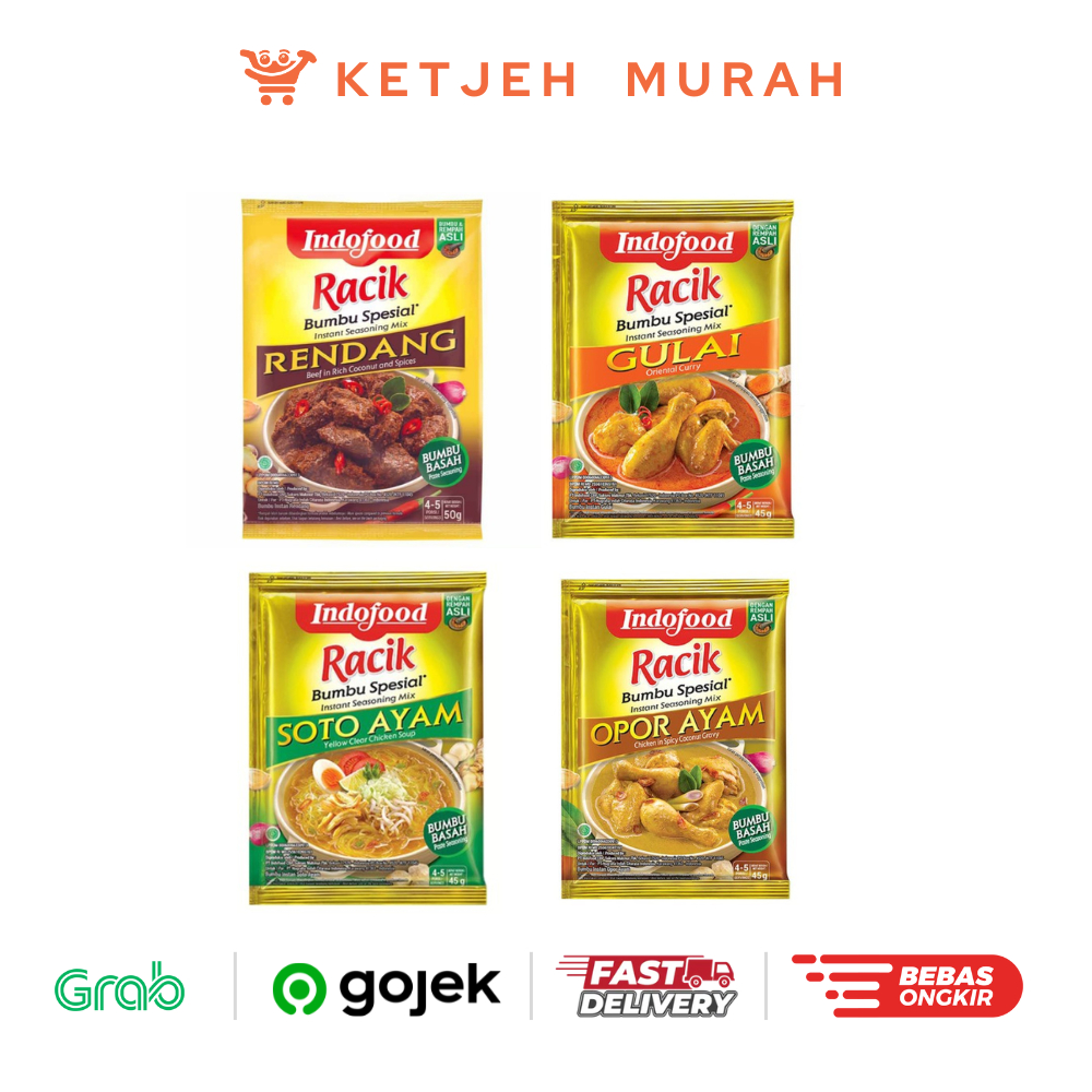 

Indofood Bumbu Rendang / Gulai / Gule Daging / Opor Ayam / Soto Ayam 45 Gram