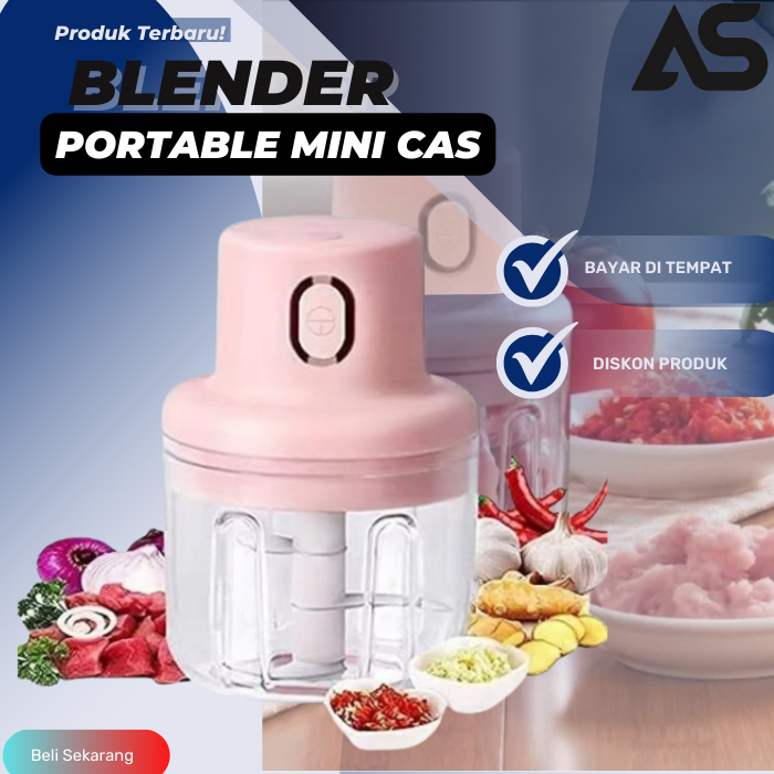 Blender Portabel Elektrik Tanpa Kabel CHOPPER BLENDER MINI CAS / Mini Chopper 250ML BLENDER CAS PENG