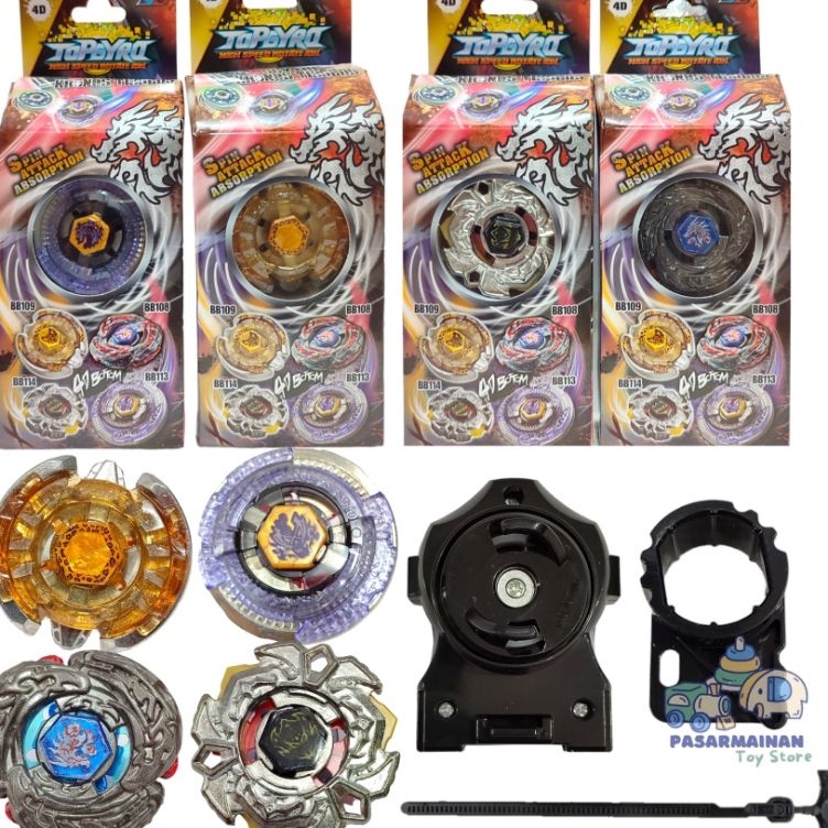 KODE T15E Gasing Beyblade Burst Topgyro Set launcher Mainan Gangsing Murah
