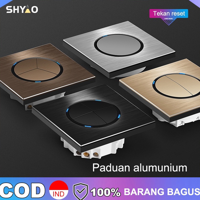 Panasonic Sakelar lampu dinding saklar stopkontak saklar satu saklar dua saklar tiga empat saklar sa