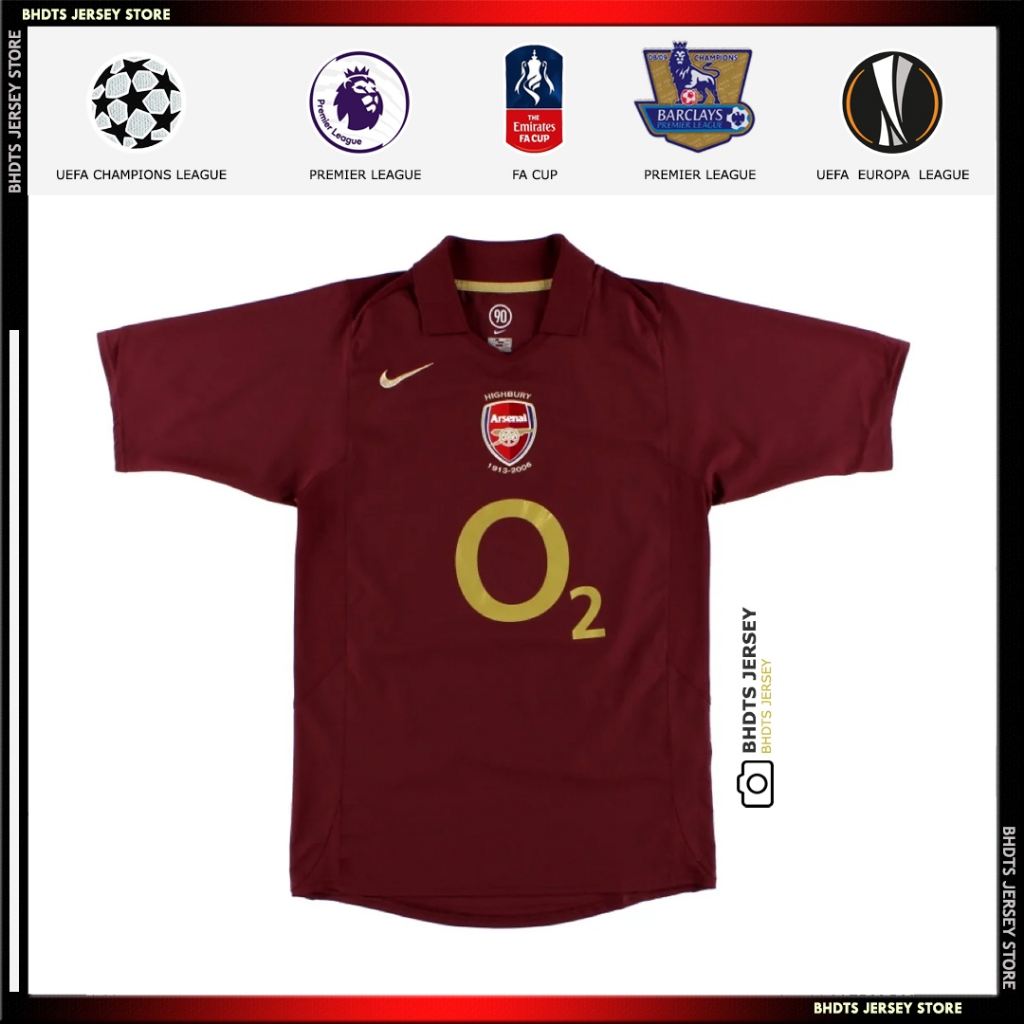 [ Suporter Version ] Arsenal Home 2005-06 Men ★ High Quality