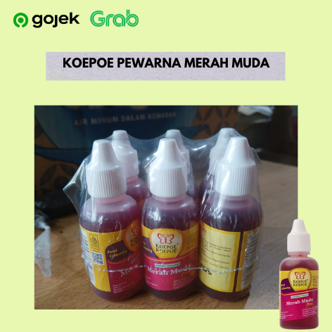 

Koepoe Pewarna Makanan Merah Muda 30 ML - 6 Pcs