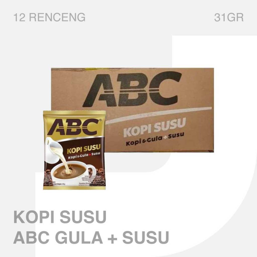 

Kopi Abc Susu + Gula 1 Dus