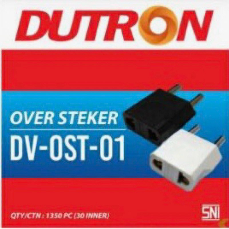 over steker dutron hitam