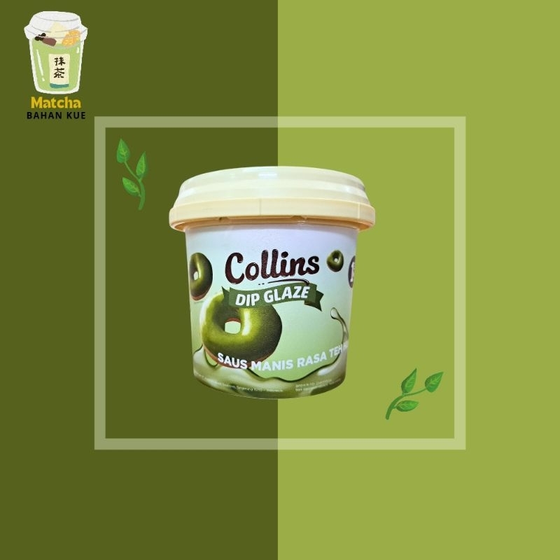 

Collins Dip Glaze Greentea 1 KG - Topping Selai Donat Roti Kue