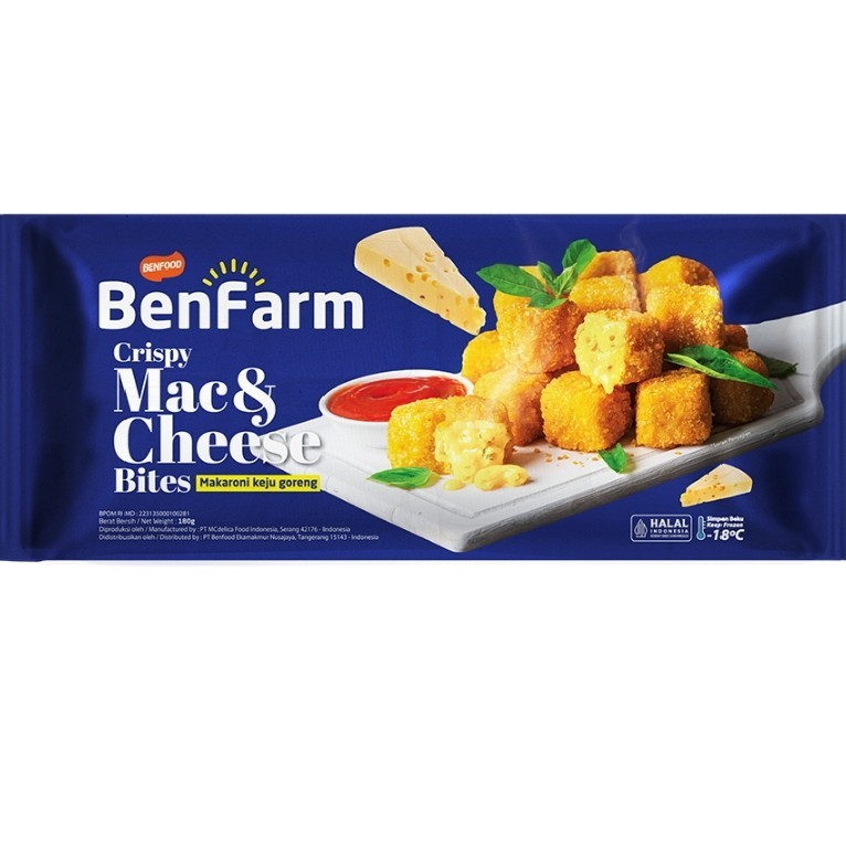 

Benfarm Makaroni Keju Beku Bites 180 g