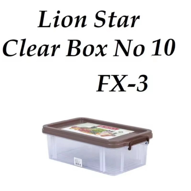Clear box lion star FX-3 no 10/ Container box lion star/ Container box With Handle Lion star