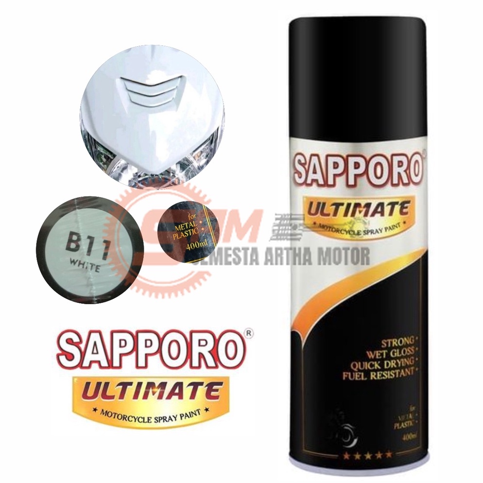 

Pilox Sapporo Ultimate White B11 Cat Semprot Putih Pilok Metal Aerosol Spray h Z7U4