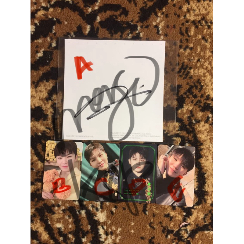PHOTOCARD OFFICIAL MURAH TRADING CARD POLAROID POSTCARD CHEKI YIZHIYU KOREA WOOZI SEVENTEEN