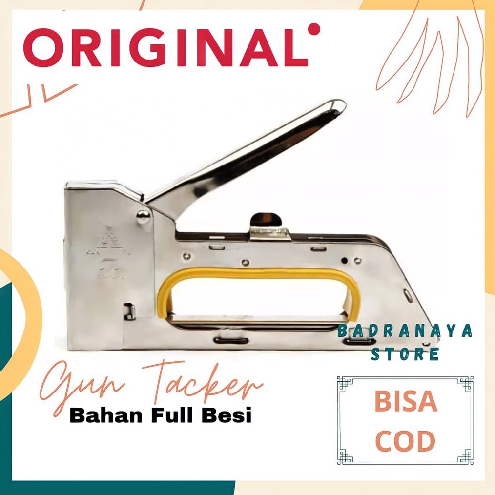 

Stapler Tembak Cekrekan Pengokot Hekter Gun Tacker Staples Sofa Staples Jok Stepler Motor s G1I2