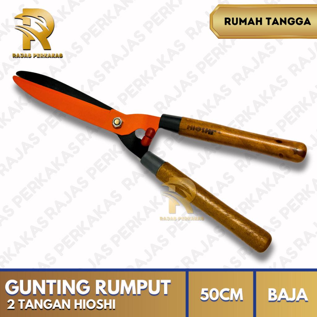 GUNTING RUMPUT 2 TANGAN (ORANYE) HIOSHI / GUNTING RUMPUT HIOSHI / GUNTING TANAMAN