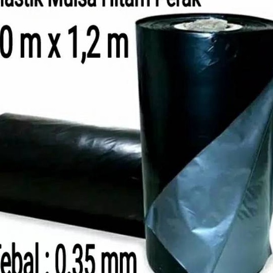 

Promo Plastik Mulsa Hitam Perak Plastik Packing Roll Bungkus Produk 1m x 12m