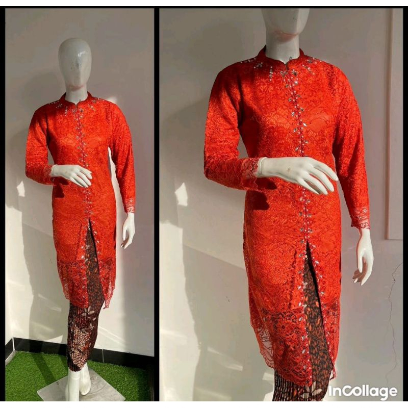 ( COD ) JUMBO - Setelan kebaya Tunik Jumbo - Kebaya Wanita Kekinian - Kebaya Modern Terlaris - Bahan