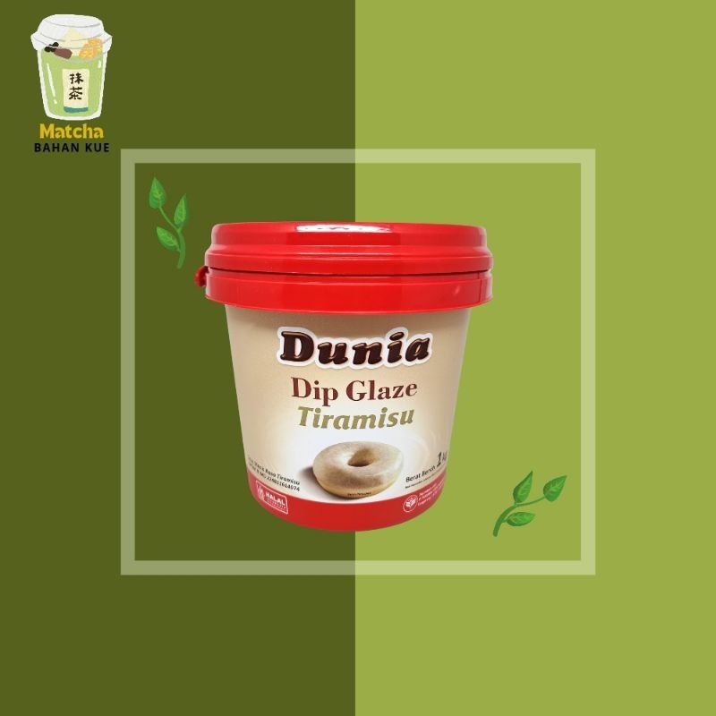 

Dunia Dip Glaze ECO Tiramisu 1 KG - Topping Selai Donat Roti Kue