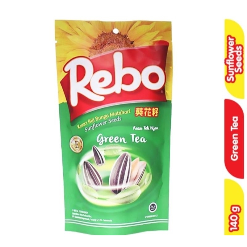 

KUACI REBO GREEN TEA 140 G KUACI BIJI BUNGA MATAHARI 140 G KUACI REBO SUNFLOWER SEEDS 140 G