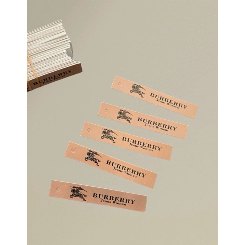 

HANDTAG BURBERRY ISI 600PCS/ HANDTAG BAJU BURBERRY/ TAG BAJU