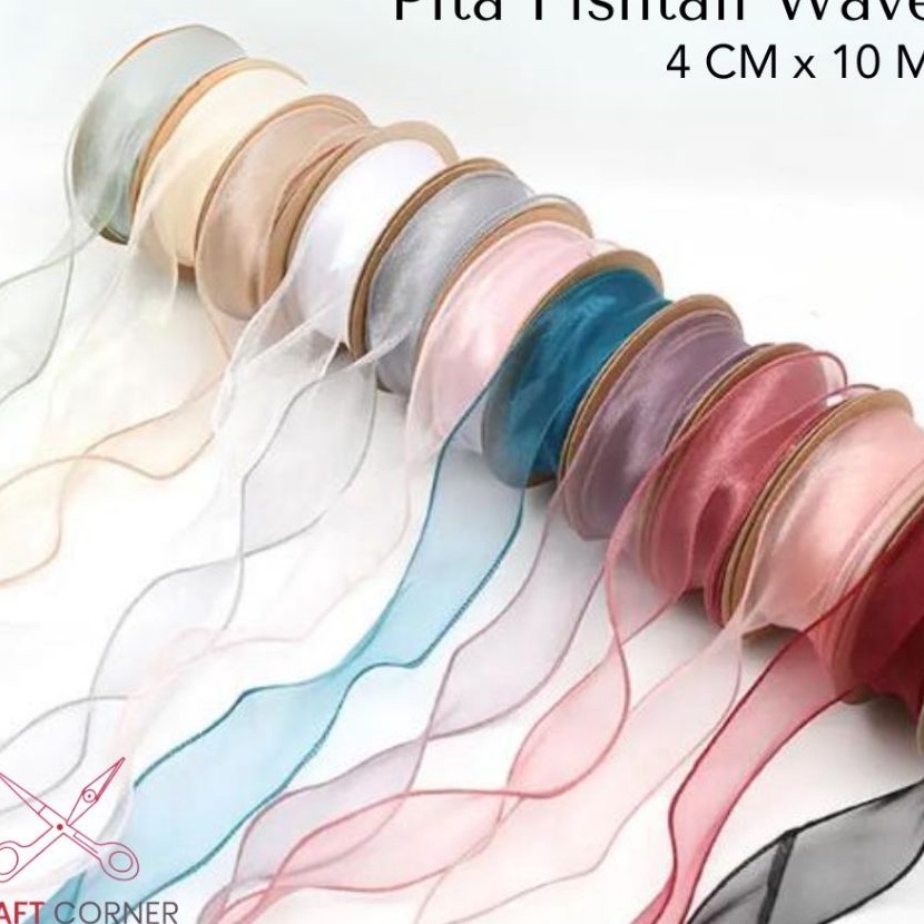 

Istimewa ROLL Pita Fishtail Wave Mesh 4cm x 1m