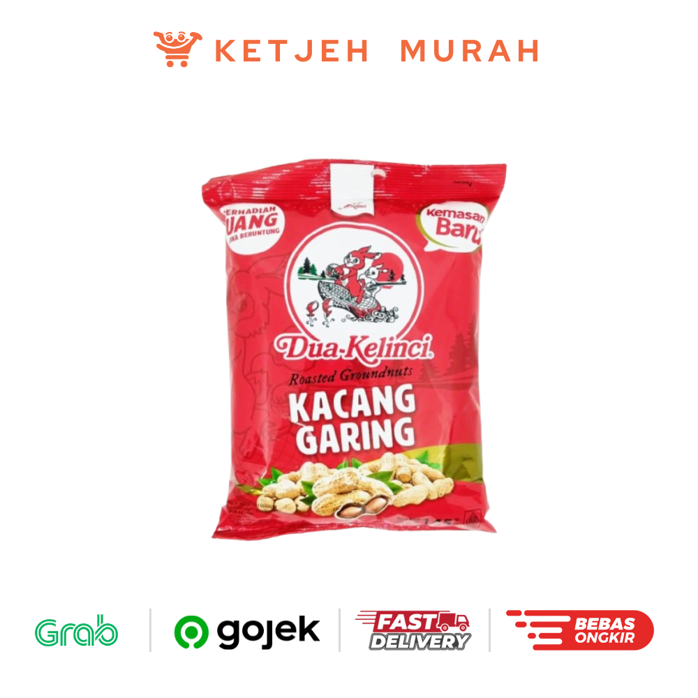 

Dua Kelinci Kacang Garing Roasted Groundnuts 145 Gram 1 Pcs