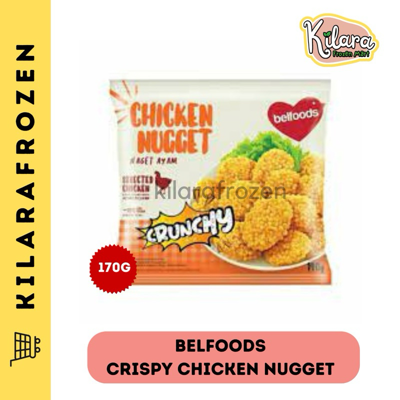 

BELFOODS CRISPY NUGGET / BUBBLE CRUNCHY NAGET 170g - KILARA FROZEN MART