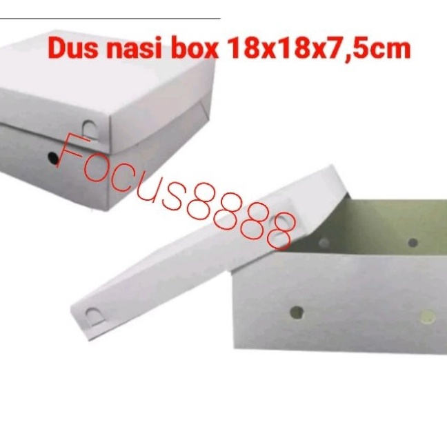 

HJ6 Dus 18x18 isi 5pcs 4gr Dus nasi box 18x18 tebal
