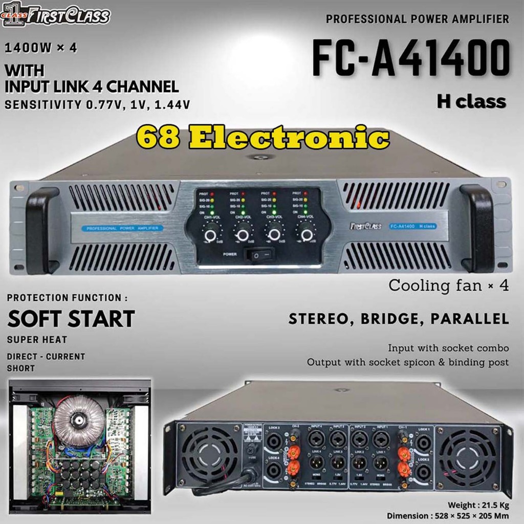 Firstclass Power Amplifier FC A41400 FC-A41400 FCA41400 fc a41400 Original -Profesional Amplifier