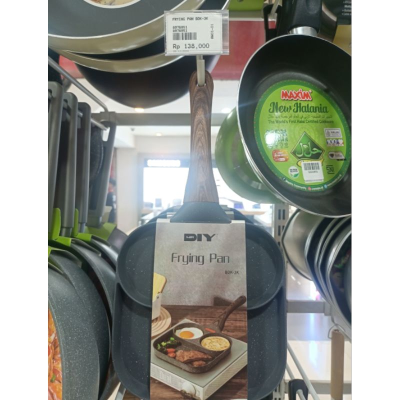 Jastip Frying Pan 3 sekat brand Mr.DIY