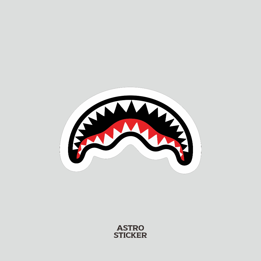 sticker motor  anti air  supreme 2 / stiker aesthetic / stiker helm / stiker kulkas / stiker kaca / 