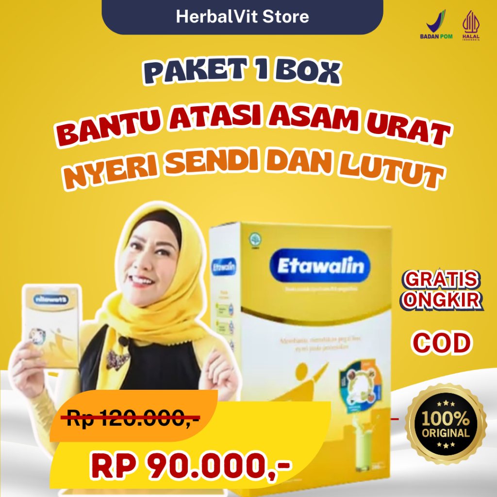 

ETAWALIN ORIGINAL - SUSU ETAWA BANTU ATASI ASAM URAT NYERI SENDI & LUTUT 200Gr