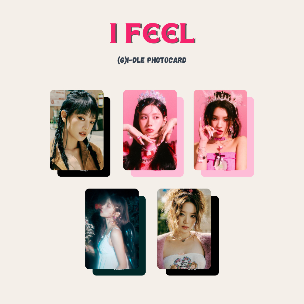 [5 pcs] Photocard Gidle : I Feel - by Aera Kpop Merch | Photocard Unofficial Gidle - Photocard Gidle