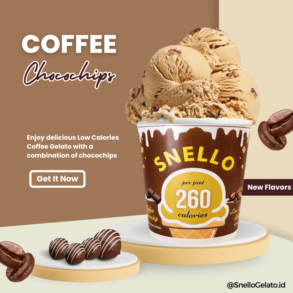 

Snello Gelato - Es Krim Diet - Coffee Chocohips