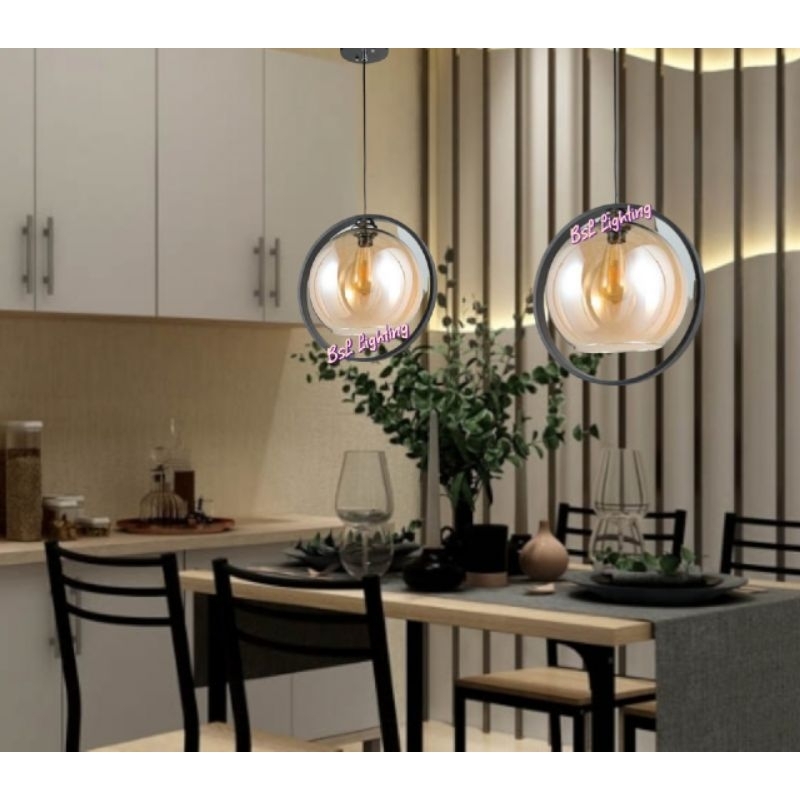 Lampu gantung minimalis kayu/lampu gantung modern/lampu gantung ruang makan