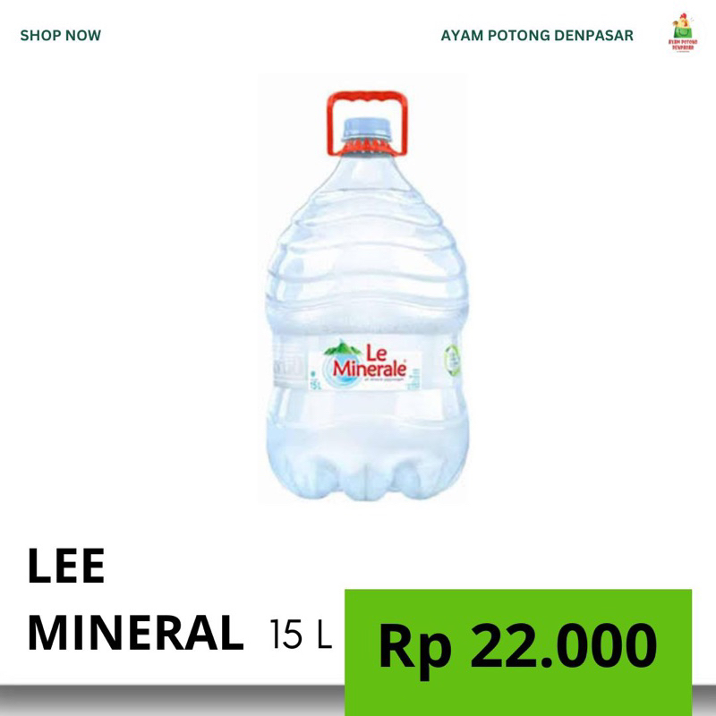 

LEE MINERAL GALON 15 + 5 LITER // 5LITER